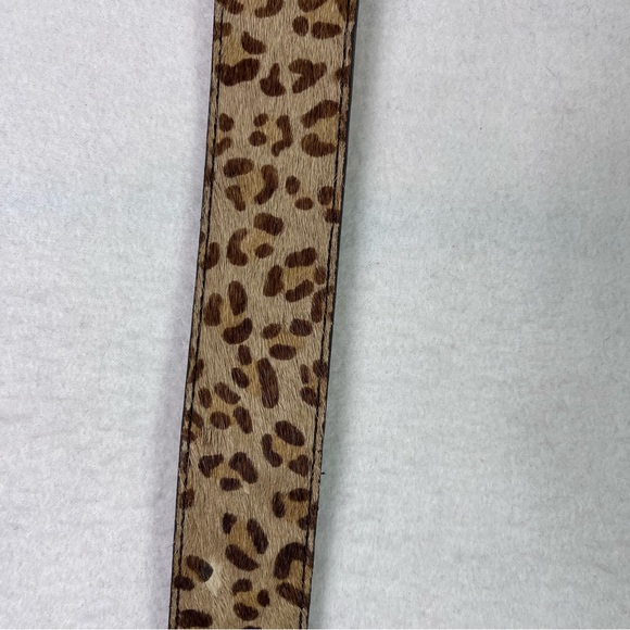 Genuine Leather Face with PVC Backing Cheetah Print Cow Hair Medium - Picture 11 of 11